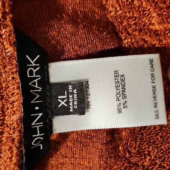 John Mark Rust Textured Women's Pants XL - Picture 2 of 6